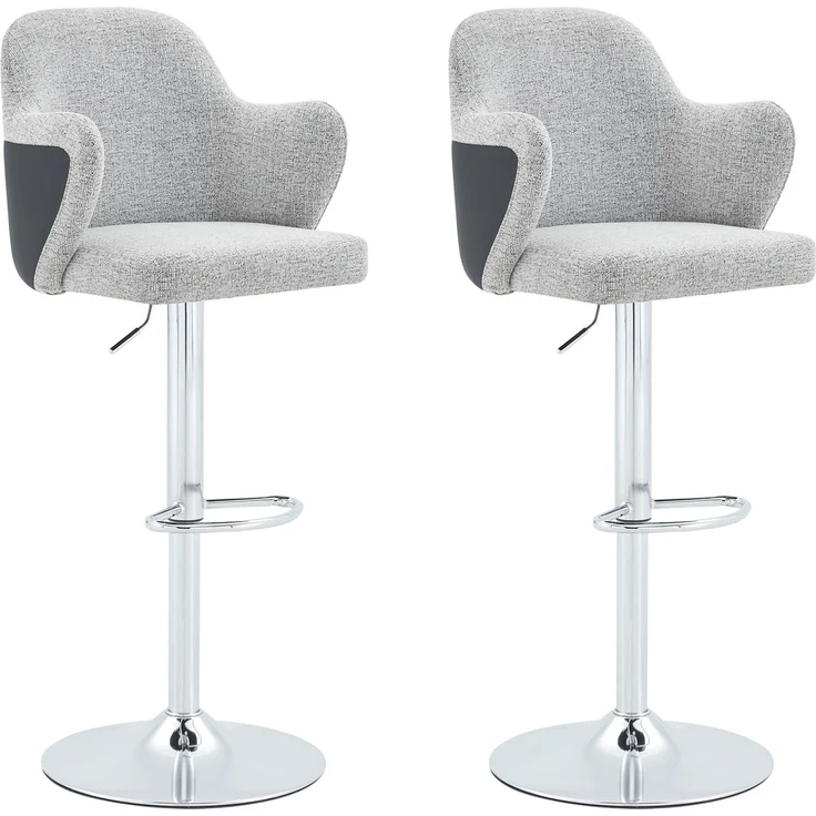 Barhocker-Set, 2 Stück, 118x45x37.6 cm, höhenverstellbar und 360° drehbar – Bild 6