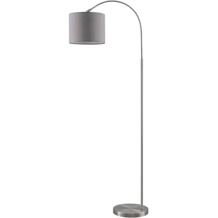 Lindby Bogenlampe Keriba, Metall, Alu IP20, 1 x 15 W LED