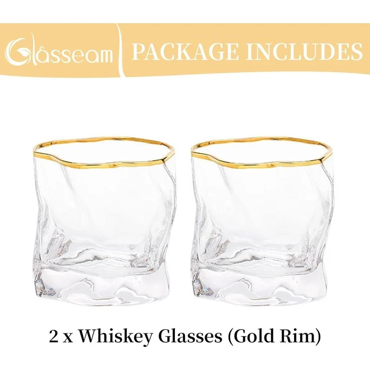 Whiskey Gläser Set 2 Stück Edel Rum Tumbler Scotch Vodka Bourbon Irish Single – Bild 6