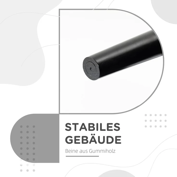 HOMCOM Polsterbank Flurbank für Schlafzimmer, bis 130 kg Belastbar (Sitzbank, 1-St, Bettbank), Segelstoff, Grau, 102 x 36 x 51 cm – Bild 6
