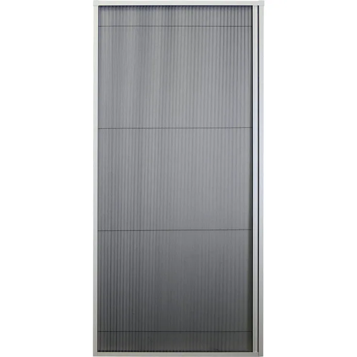 Nematek Alu Insektenschutz Uno-Plissee 100x215 cm für Fenster in weiß & anthrazit - ohne Bohren montierbar:Weiß