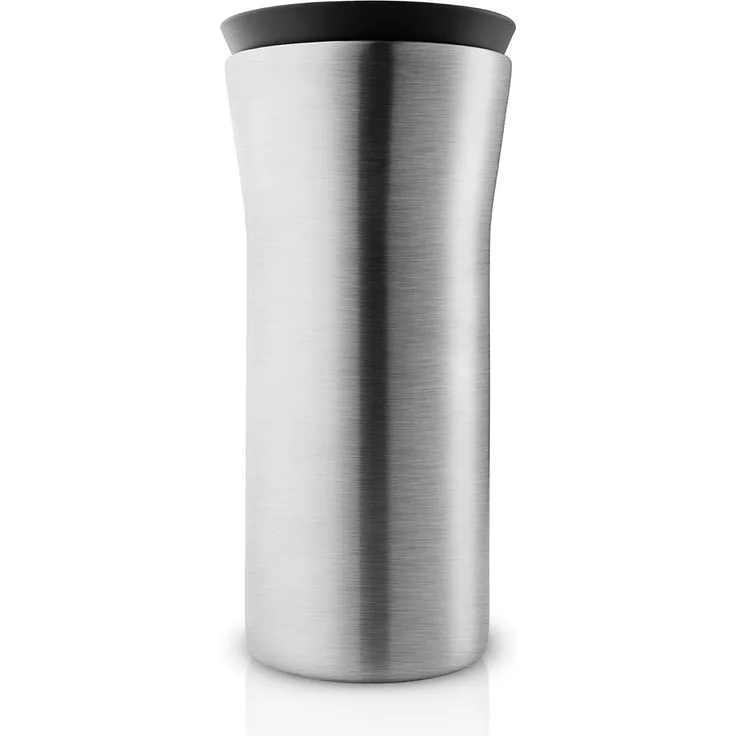 Eva Solo City To Go Cup Steel Black, Thermobecher, Isolierbecher, Thermo Becher, Edelstahl / Kunststoff, 350 ml, 567041