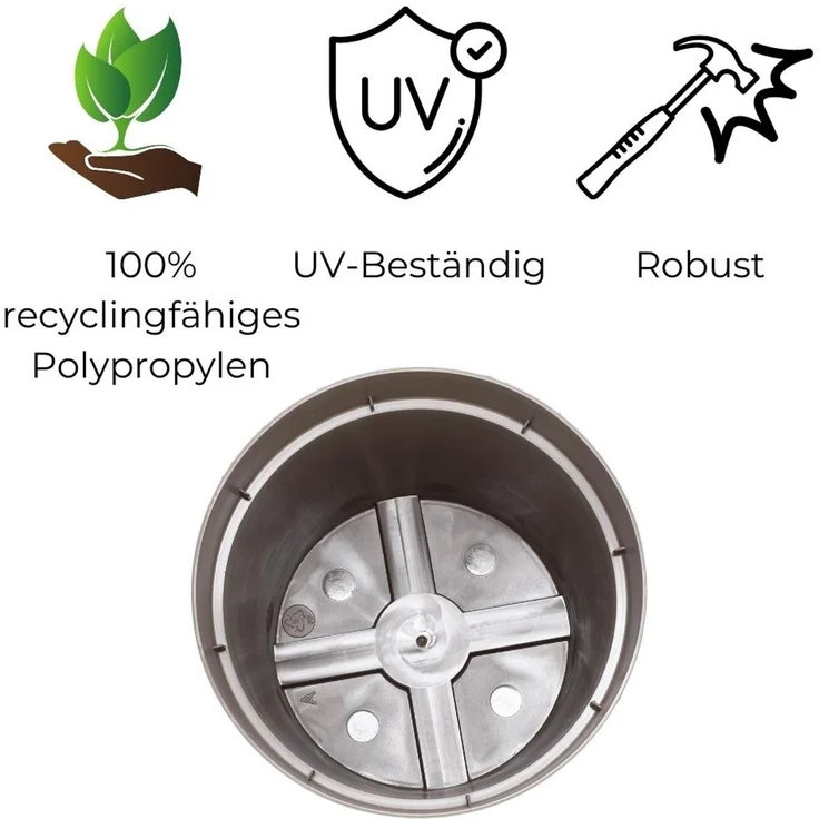 GarPet Blumentopf Blumenampel 3er Set Blumentopf Hängend Hängeampel Hängeblumentopf Set – Bild 5