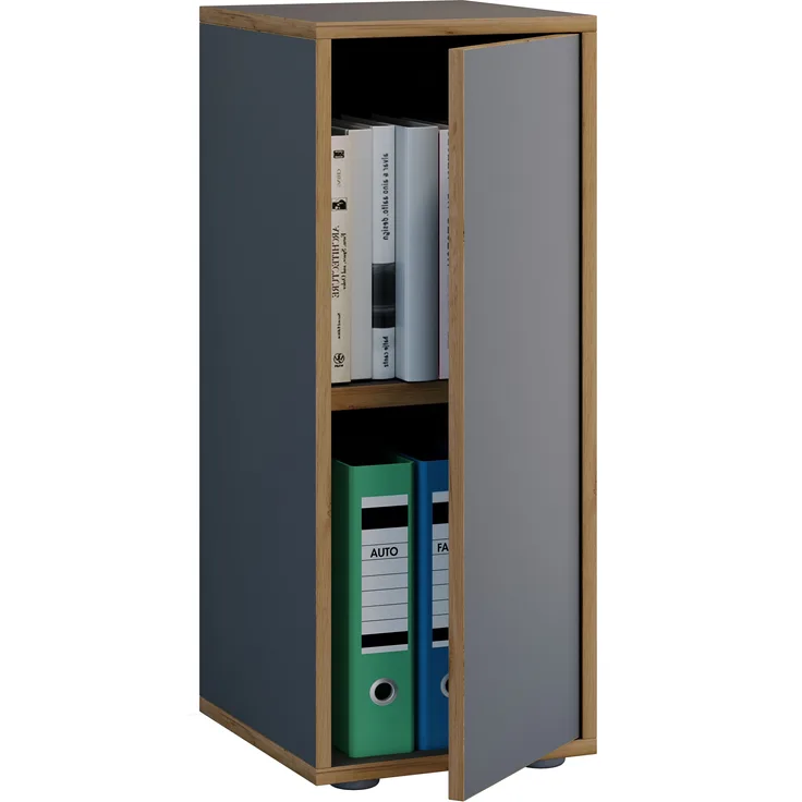 VCM Büroschrank Salia 920719 Anthrazit H. 74 x B. 30 x T. 33 cm