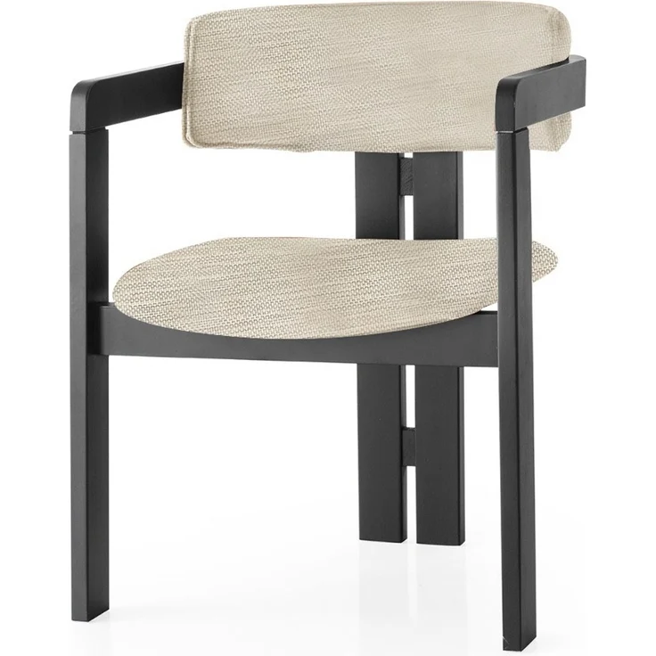 Skye Decor 'CO - 006' Stuhl, Hellgrau / Schwarz, 58 x 76 x 49 cm – Bild 1