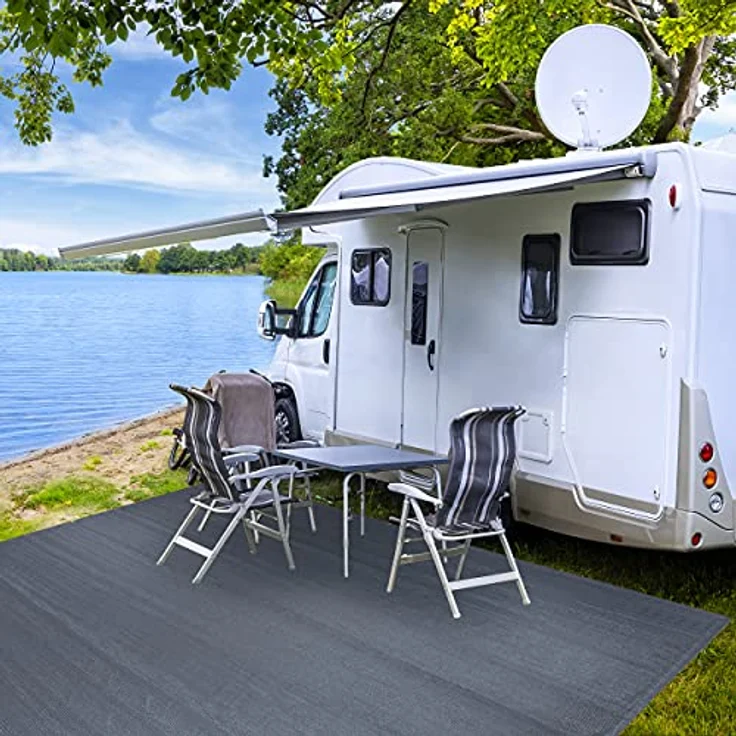 ONVAYA Outdoorteppich Vorzeltteppich, Zeltboden für Camping, Markisenteppich Wohnmobil – Bild 8