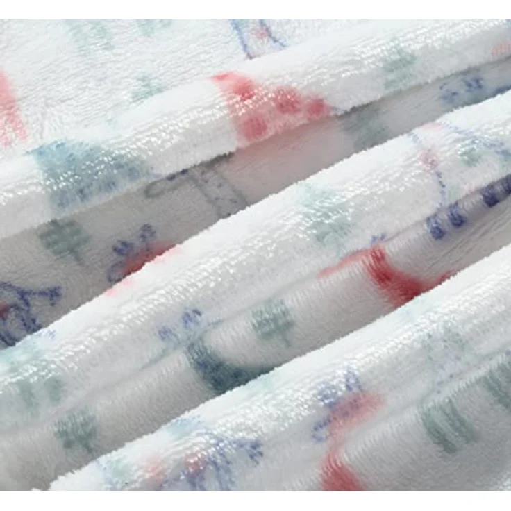 CREVENT Niedliche seidige Plüsch-Babydecke für Mädchen und Jungen, Kleinkinder, Neugeborene, Kinderbett, Kinderbett, Kinderwagen, Geschenk für alle Jahreszeiten, Elfenbeinfarben – Bild 6