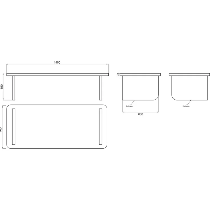 Selsey 'Usalo' Couchtisch 2er-Set, Holzoptik Eiche, 140 x 90 / 90 x 55 cm – Bild 4