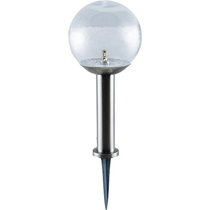 Heitronic Kaufbeuren 35904, LED-Erdspießleuchte aus Edelstahl, 12 Volt AC/DC, 1,8 Watt mit G4 Sockel, wechselbare LED Lampe