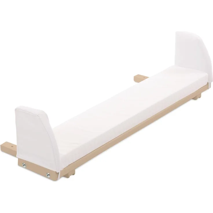babybay Verlängerungsseite beige lackiert inkl. Matratzenergänzung weiß passend für Modell Maxi, Box