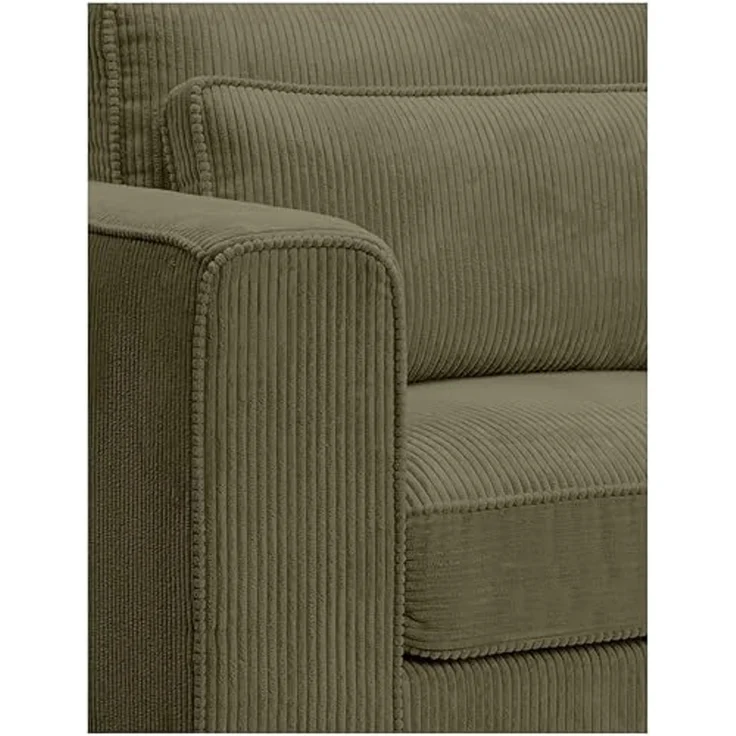 3-Sitzer-Sofa B/H/T: 241 x 92 x 112 cm in khaki – Bild 5