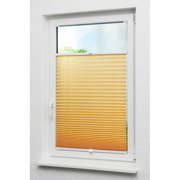 Lysel - Qualitätsplissee Crush Tageslicht apricot - Plissee in der Größe (Bx H) 120cm * 130cm – Bild 5