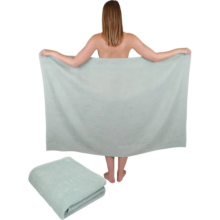 Betz Badetuch 2 Stück Maxi Duschtücher XXL Berlin Größe 100x150cm, 100% Baumwolle