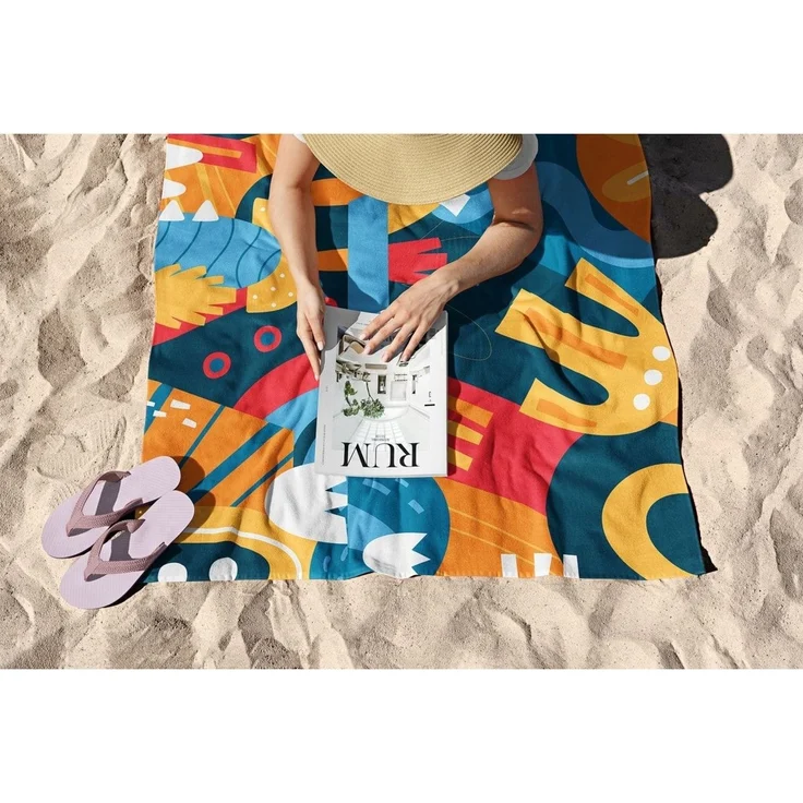 Mijolnir 'Move Like Matisse 90' Strandtuch, Mehrfarbig, 90 x 150 cm – Bild 5
