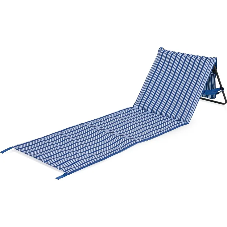 Strandliege BRETAGNE faltbare Strandmatte gepolstert, 108x53cm