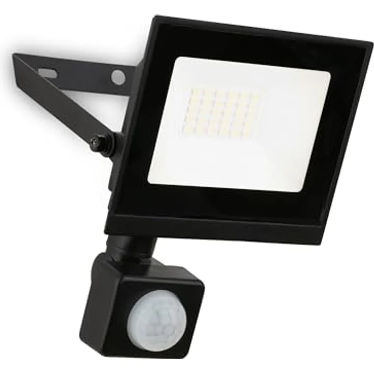 BRILONER LED Strahler außen, Fluter mit Bewegungsmelder, 20W 1800lm, IP65, schwenkbar, Neutralweiß, Schwarz, 11x17x4 cm – Bild 1