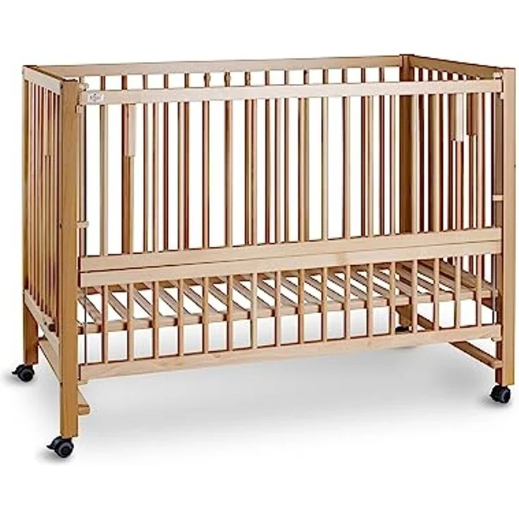 tiSsi¨ 'HAJO' XXL Beistellbett / Kinderbett, Buche, Natur, 120x60 cm – Bild 1