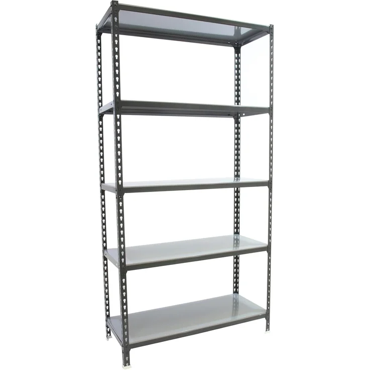 Simonrack Schwerlastregal, Lagerregal, 200 x 100 x 50 cm, Metallregal, Kellerregal, Biegestelle 180 kg, 5 Fachböden, Anthrazit/Verzinkt - Simonclick – Bild 1