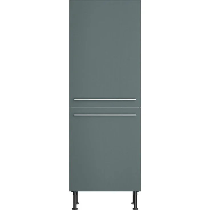 KOCHSTATION Kühlumbauschrank KS-Bern2 Breite 60 cm, Höhe 176,6 cm, 2 Türen (Höhe 89,2/70 cm), 1 Einlegeboden – Bild 2