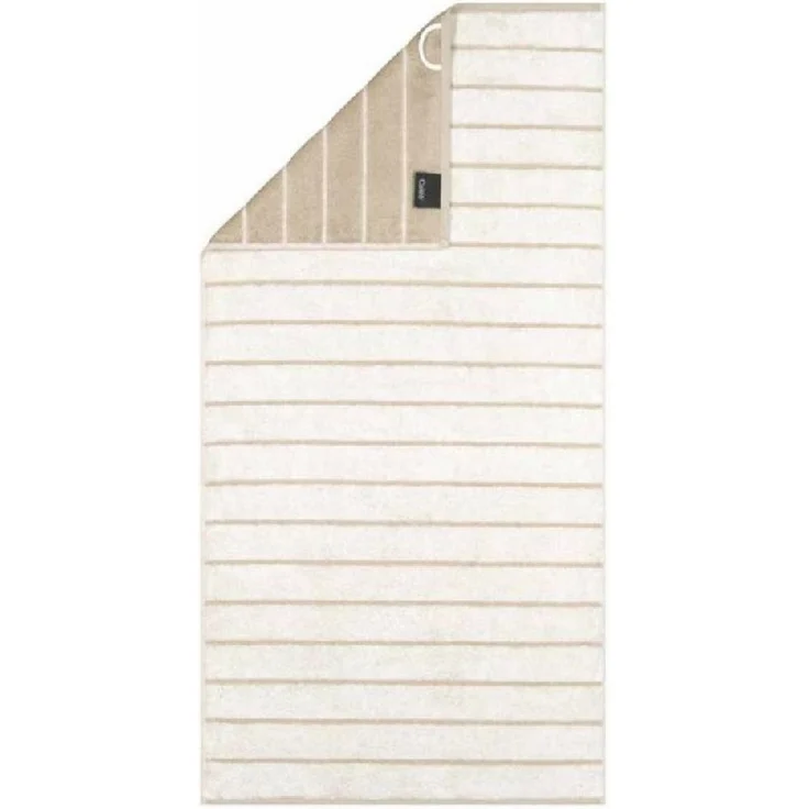 CAWÖ Duschtuch - C Balance, 80x150 cm, Walkfrottier, Baumwolle, Streifen Natur – Bild 5