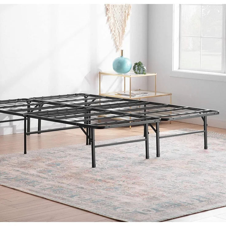 Linenspa Metallbett mit Lattenrost – Klappbett – 33 cm Stauraum unter Bettgestell – Montage in 5 Minuten – Bett 150x200 cm – Bild 1