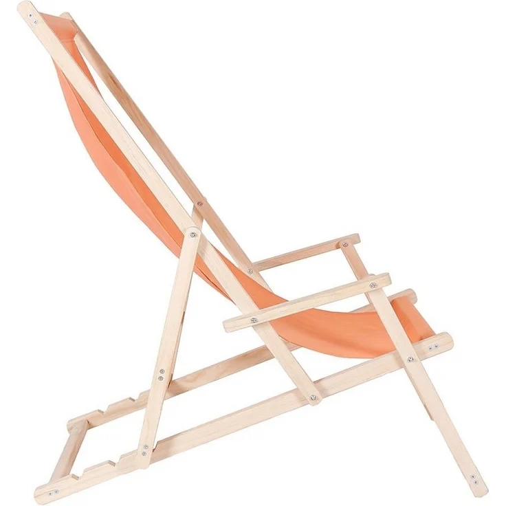 Melko Gartenstuhl Strandliege Liegestuhl Gartenliege Holz Freizeitliege Campingliege (Stück, 1 St), Inkl. Sicherung gegen ungewolltes Zusammenklappen – Bild 2