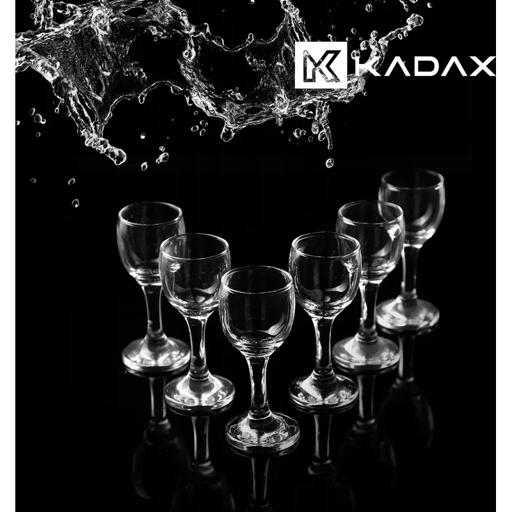 KADAX Gläser für Wodka-Likör-Tinkturen, 55 ml, 6-teiliges Gläserset – Bild 6