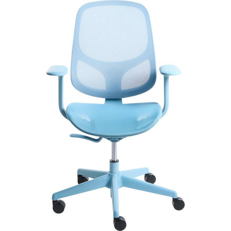 Bürostuhl AERI Stoff Hellblau – Bild 5