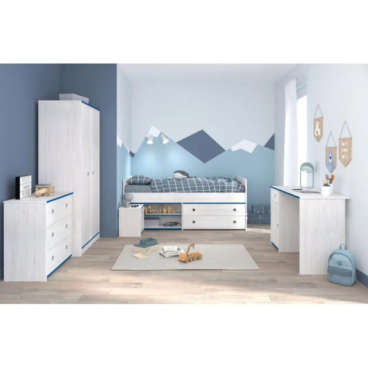 Parisot Kinderzimmer und Jugendzimmer Smoozy in weiß Kiefer Set 5-tlg. – Bild 6