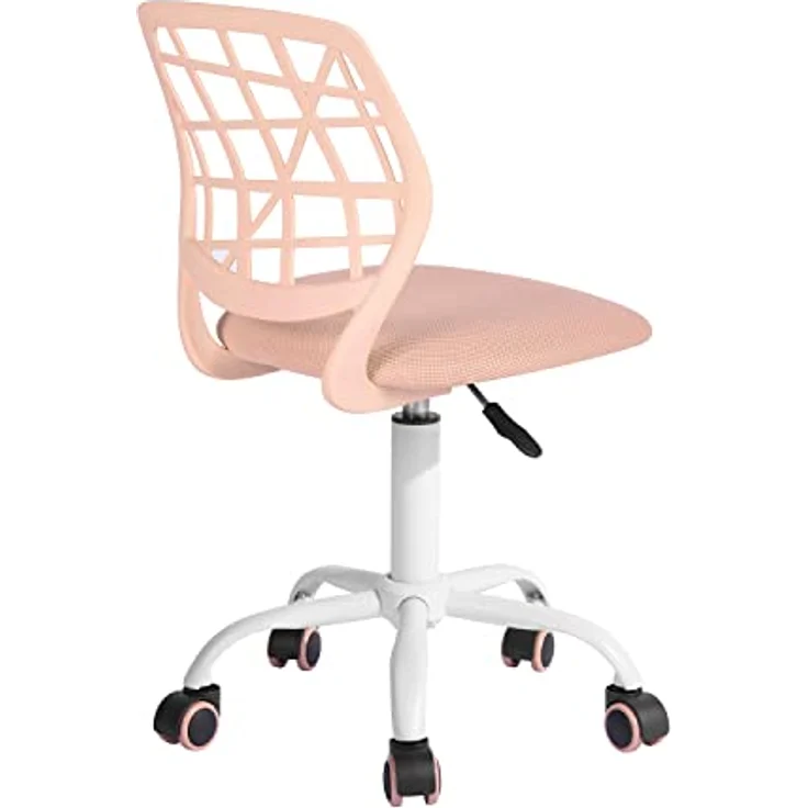 FurnitureR Bunter Schreibtischstuhl, moderner höhenverstellbarer Computerstuhl ohne Armlehnen, ergonomischer Drehstuhl für Kinderzimmer und Home Office – Bild 2