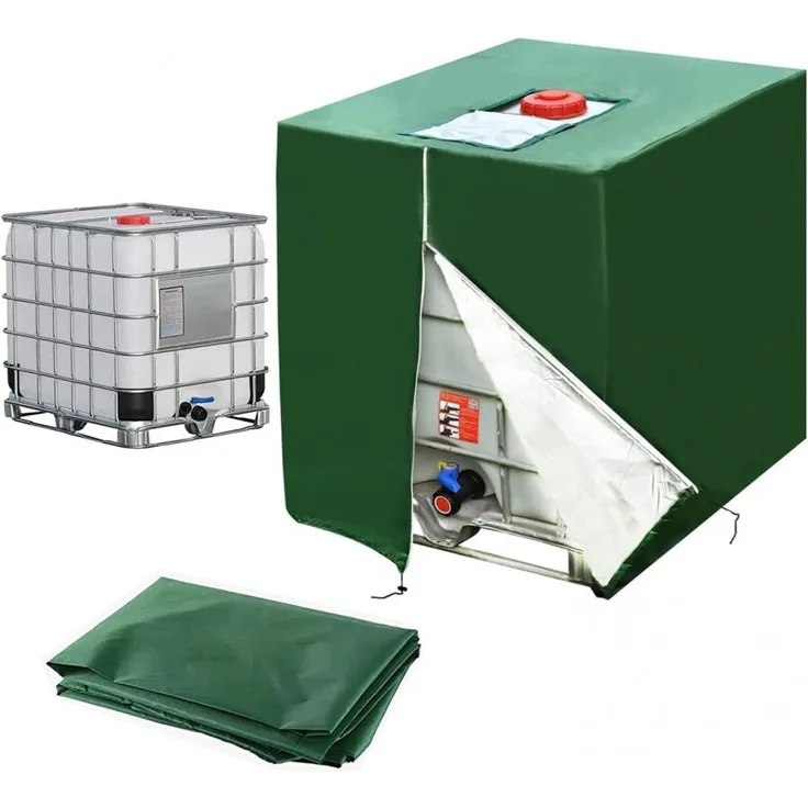 FELIXLEO Schutzhüllen-Sandsäcke IBC Tank Container Cover, für Wassertank 1000l,120 x100 x116 cm