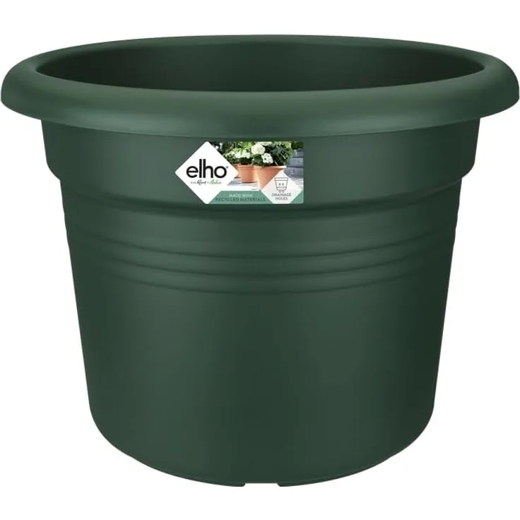 Elho Green Basics Cilinder 35 - Blumentopf - Laubgrün - Draußen - Ø 34. 2 x H 26 cm