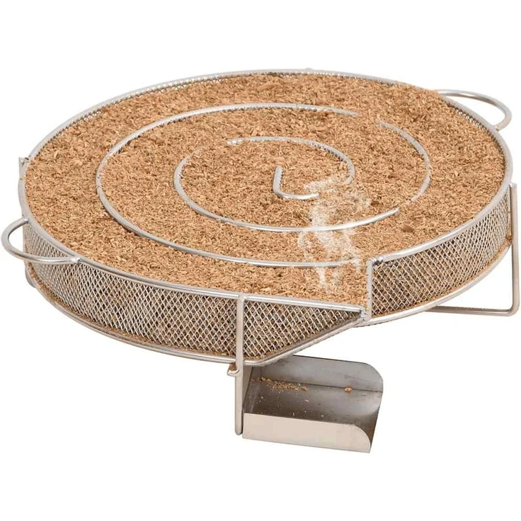 vidaXL Räucherofen mit Kaltrauchgenerator, Verzinkter Stahl, 44,5 x 29 x 110 cm, 18.4 kg, ohne Glasfenster – Bild 11