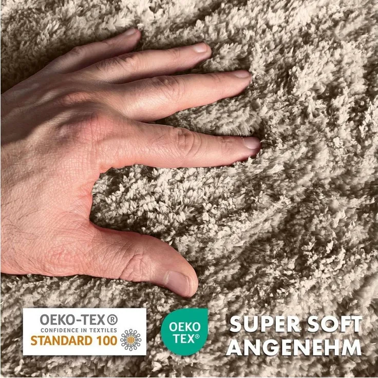 Floordirekt Badematte Sky Extra weich & saugstark, Fußbodenheizung geeignet, Hochflor, Höhe 30 mm, Rutschhemmende Rückseite, Waschmaschinen & Trockner geeignet, Polyester, Rechteckig, ohne Ausfransen dank gekettelten Rändern, Trittschalldämmend