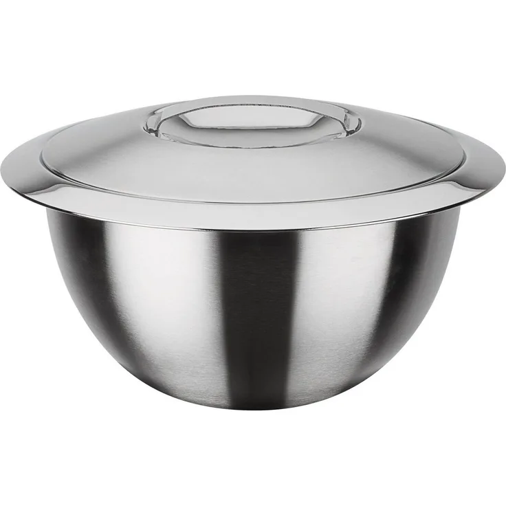 GSW ‎552370 Thermoschüssel mit Deckel, Edelstahl rostfrei - ⌀16 cm, Silber