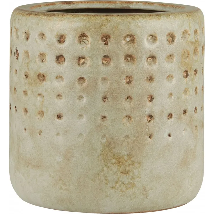 Ib Laursen - Blumentopf Übertopf Blumenübertopf Keramik Grün 1382-81