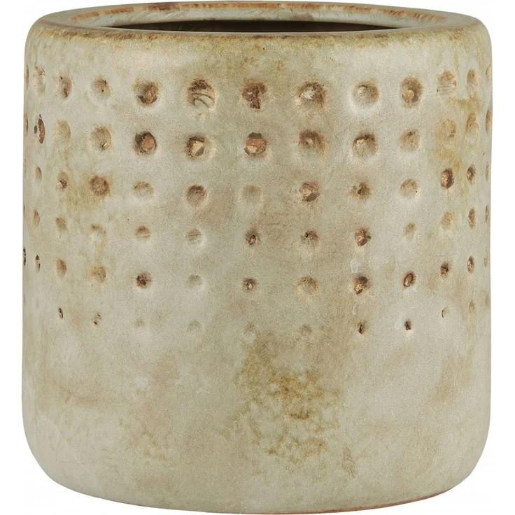 Ib Laursen - Blumentopf Übertopf Blumenübertopf Keramik Grün 1382-81