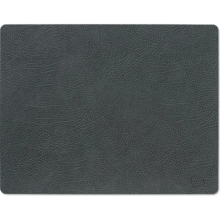 LIND DNA Table Mat Square L 35x45 cm Hippo Black-Anthracite