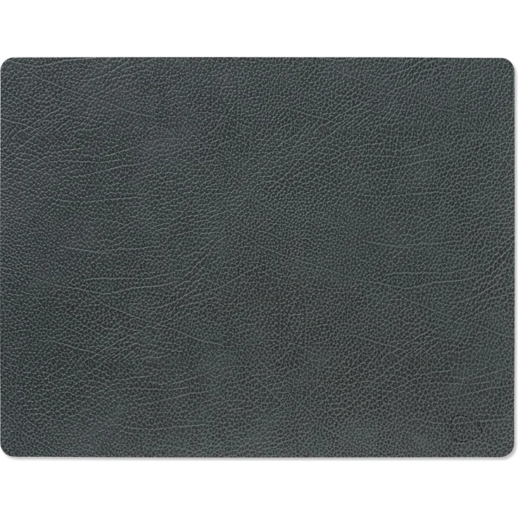LIND DNA Table Mat Square L 35x45 cm Hippo Black-Anthracite