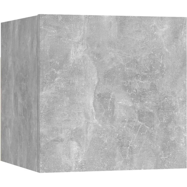 6-tlg. TV-Schrank, TV Board Betongrau Holzwerkstoff – Bild 7