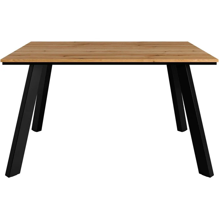 OTTO home Esstisch Genf, extra viel Beinfreiheit, natürliches Eichedekor, pflegeleichter Küchentisch, Breite 140 cm, Evoke Eichenachbildung
