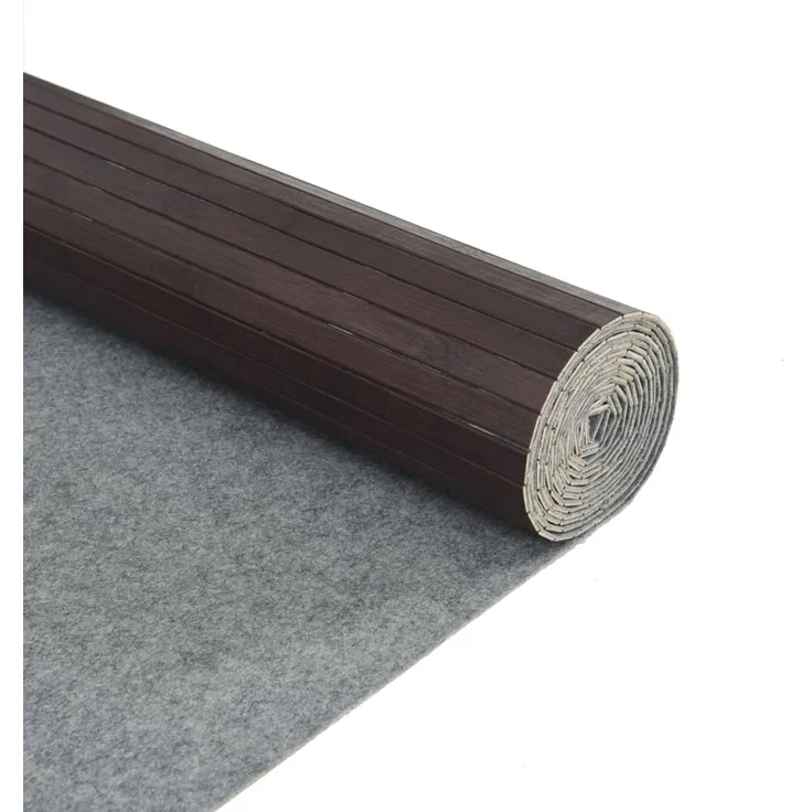 vidaXL Teppich Rechteckig Dunkelbraun 80x100 cm Bambus 376773 – Bild 5