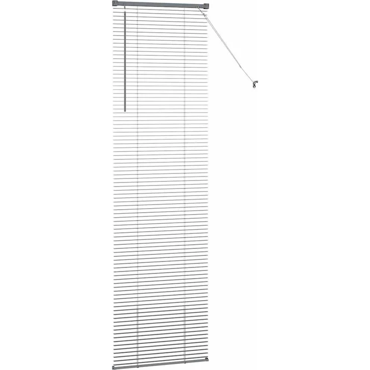 vidaXL Balkenjalousien Dunkelgrau 220 x 60 cm Aluminium 42006089 – Bild 6