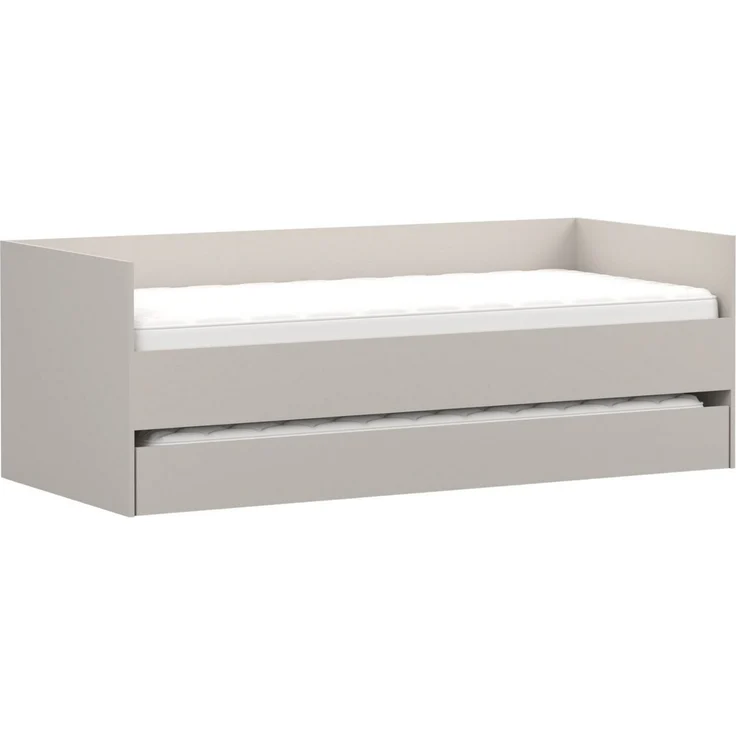 Deine Möbel 24 Jugendzimmer-Set SIMO C Kinderzimmer-Set mit Bett 90x200 cm & Gästebett 80x200 cm, (Set, 4-tlg, ideale Möbel für Kinder- und Jugendzimmer), inkl. Kleiderschrank, Kommode & Schreibtisch, Kaschmir – Bild 4