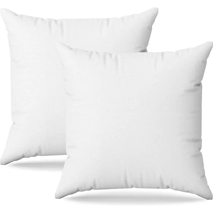 Flowen Kissen 40x40 Kopfkissen 2er Set für Sofa und Bett Innenkissen Hypoallergene Anti-Milben Kissenfüllung mit Weicher Gesteppter Kissenbezug 100% Polyester für Haus/Hotel