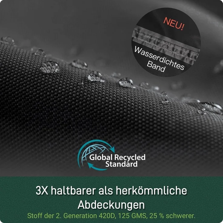 Strandkorb Schutzhülle Winterfest Wasserdicht 420D – Bild 4