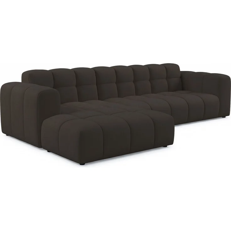 Selsey 'Boloon' Ecksofa L-Form, 3-Sitzer, links, Samt Braun, 300 cm – Bild 3