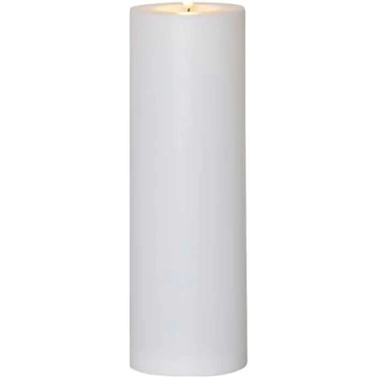 LED-Kerze ,Flamme Rak, outdoor, weiß, Dämmerungssensor, 32cm – Bild 1