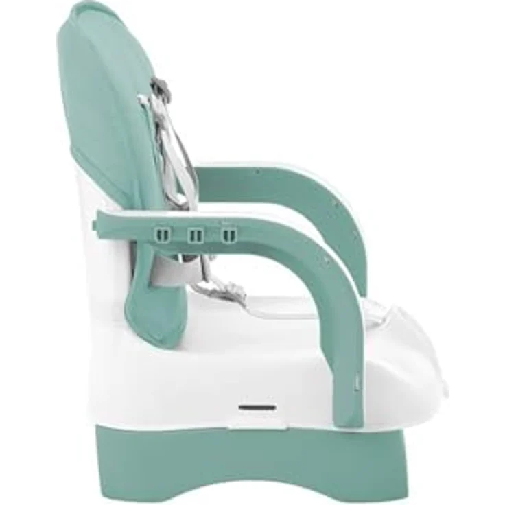 Kikkaboo Kinderstuhl, Boostersitz Chewy, Doppeltablett, Sicherheitsgurt, faltbar grün – Bild 5