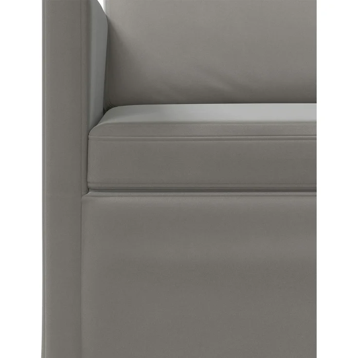 vidaXL 3-Sitzer Sofa Hellgrau 190 x 81 x 82 cm Samt (V) 42041120 – Bild 5